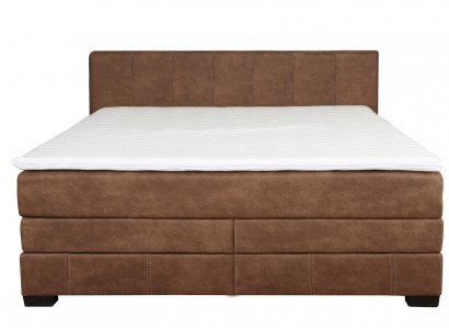 Vintage box spring beds upholstered bed wooden bed double hotel bed